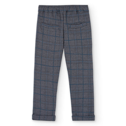 Plaid Trouser w/ Drawstring