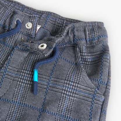 Plaid Trouser w/ Drawstring