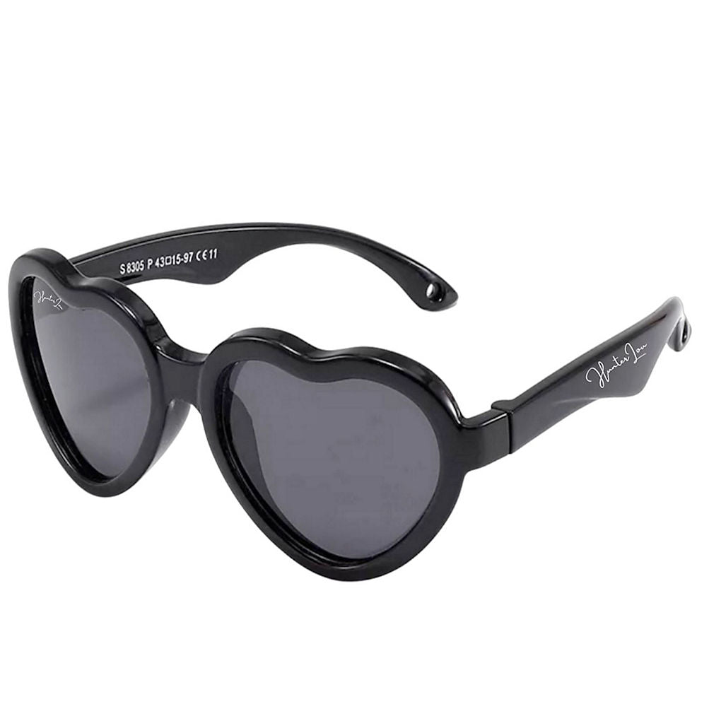 baby Bendi Sunglasses-Blk Hearts : 0-2yr