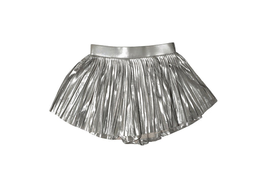 Studded Skort Silver