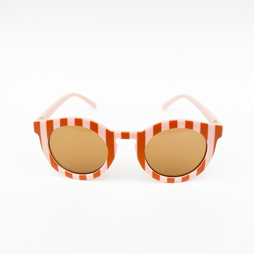 Cabana Blush & Tan Stripe 1-5Y Sunglasses