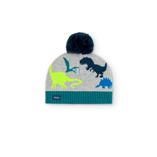 Dino Beanie w/ Pom