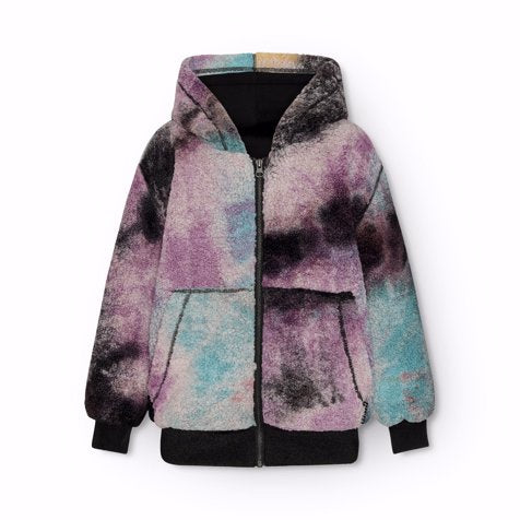 Hazzy Tie-Dye Fleece Coat / M339