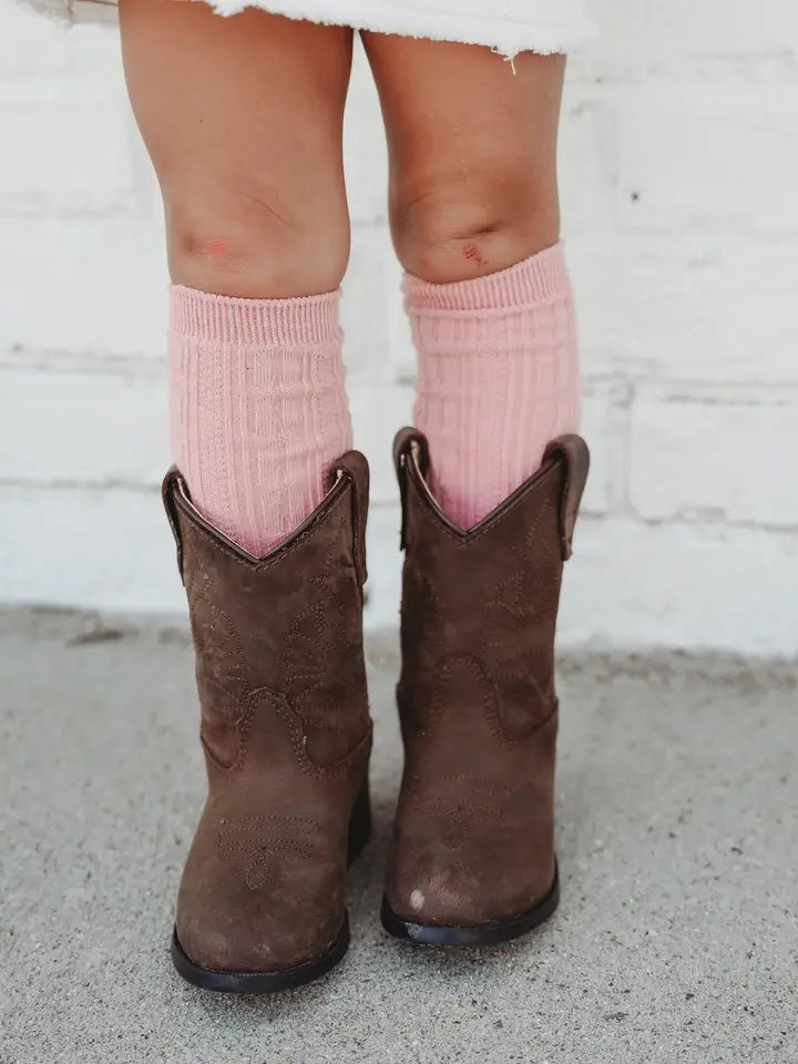 Blush Knee High Socks