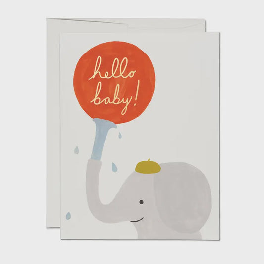 Hello Baby Elephant Card