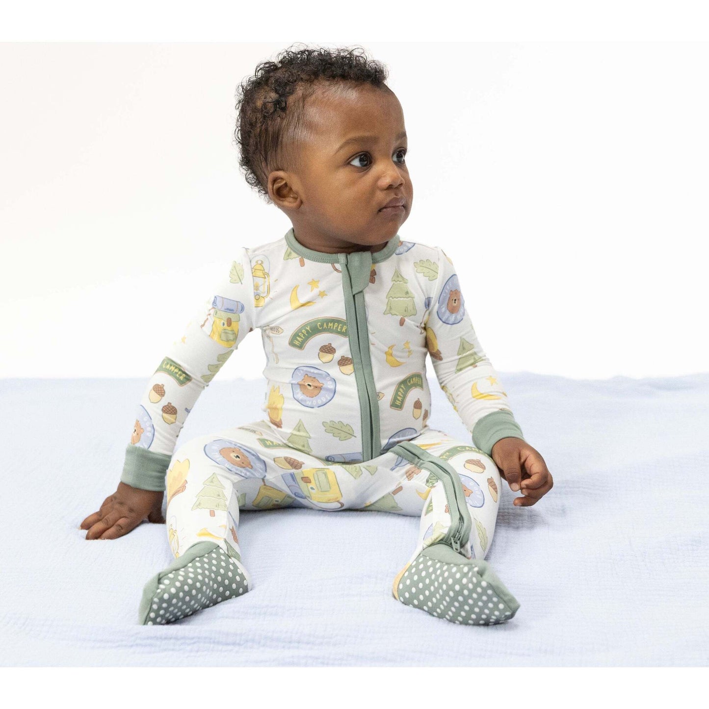 Camping Blue Convertible Romper