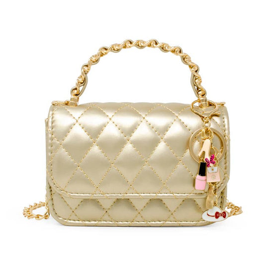 Classic Chain Handle Handbag Gold