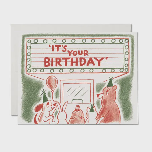 Birthday Marquee Birthday Card