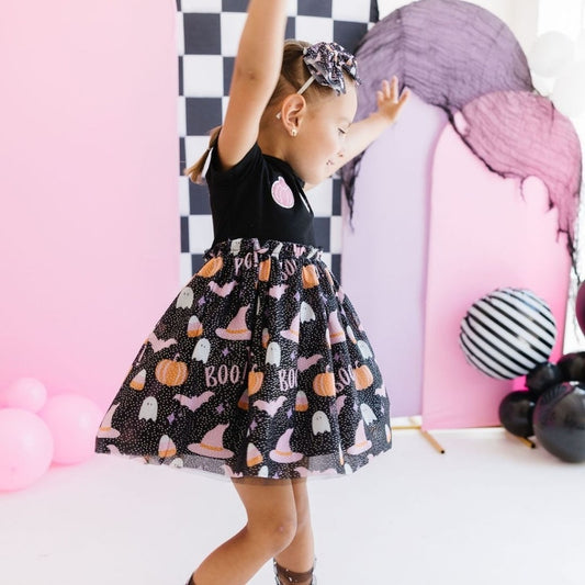Boo Halloween SS Tutu Dress