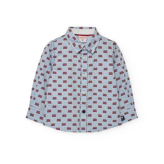 Double Decker Bus Button Up