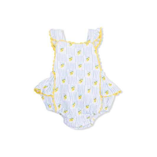 Lovely Lemons Ric Rac Ruffle Sunsuit