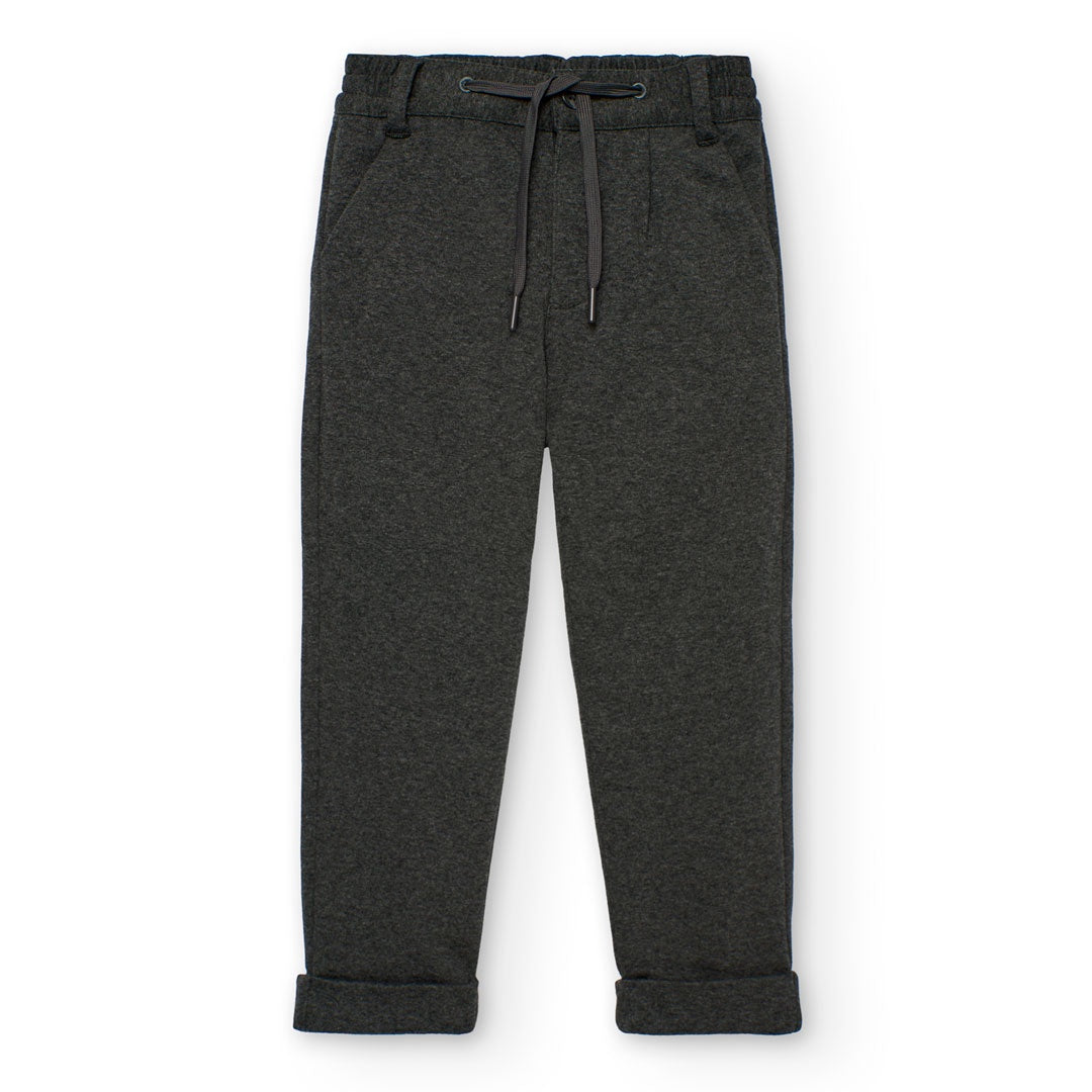 Knit Formal Pant w/ Drawstring