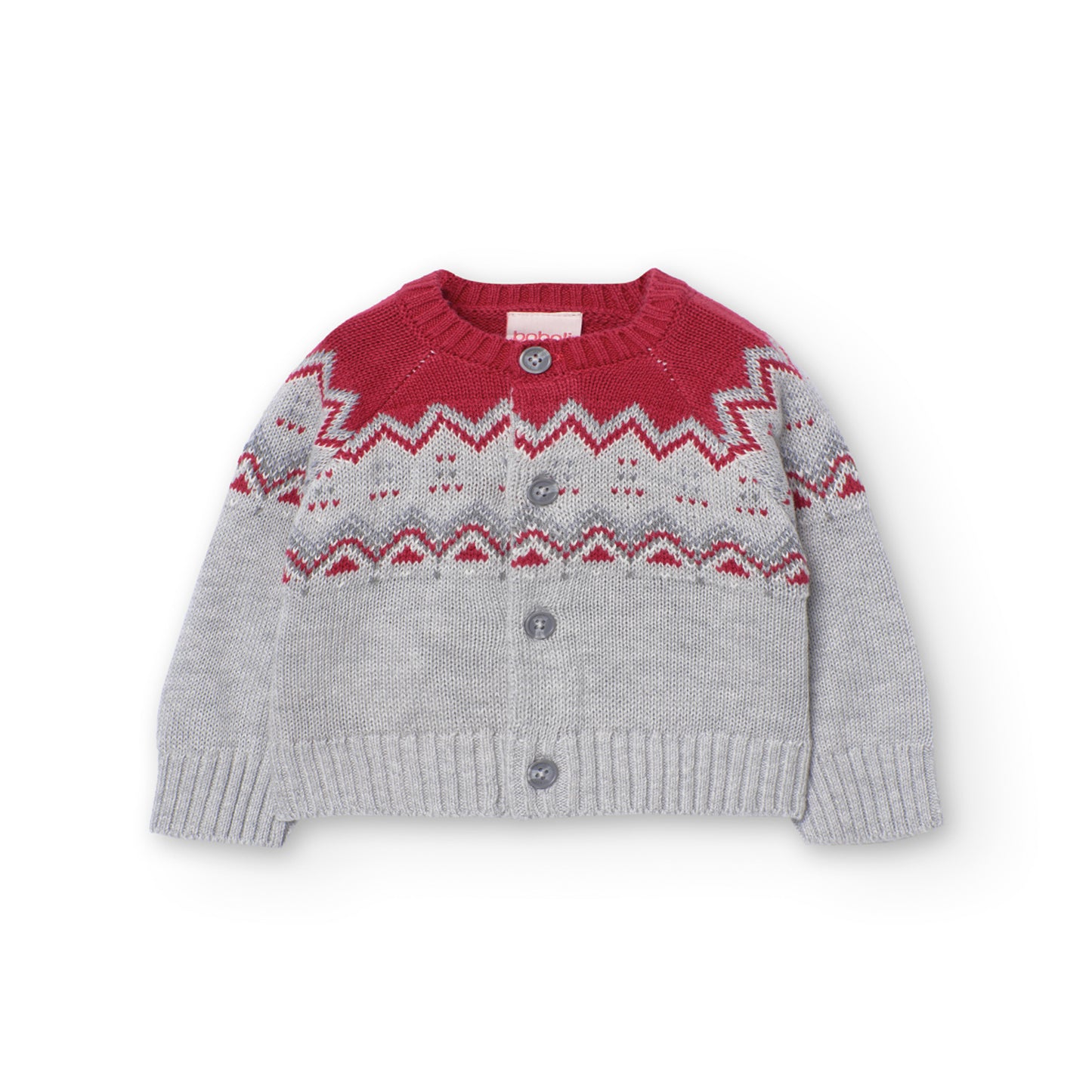 Fair Isle Knit Cardigan / 8095