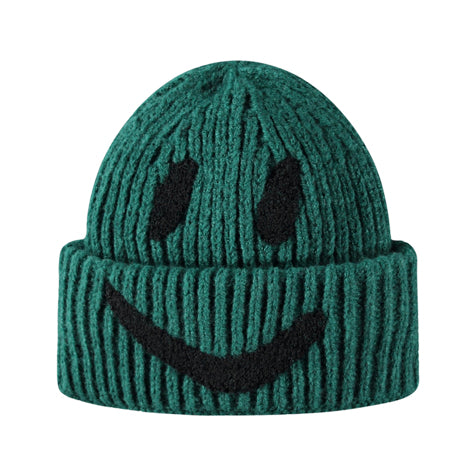 Kim Smiley Face Knit Beanie / S313