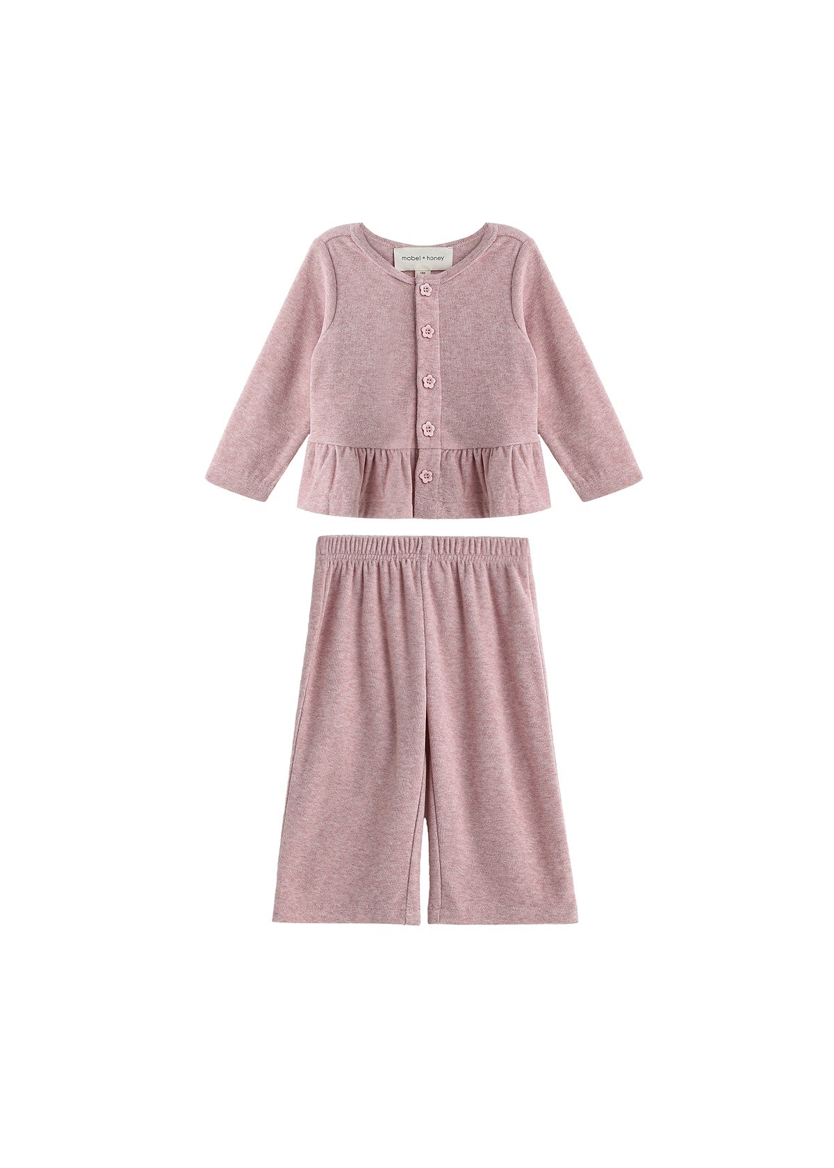 Buttoned Top & Pants 2-Pc Baby Set