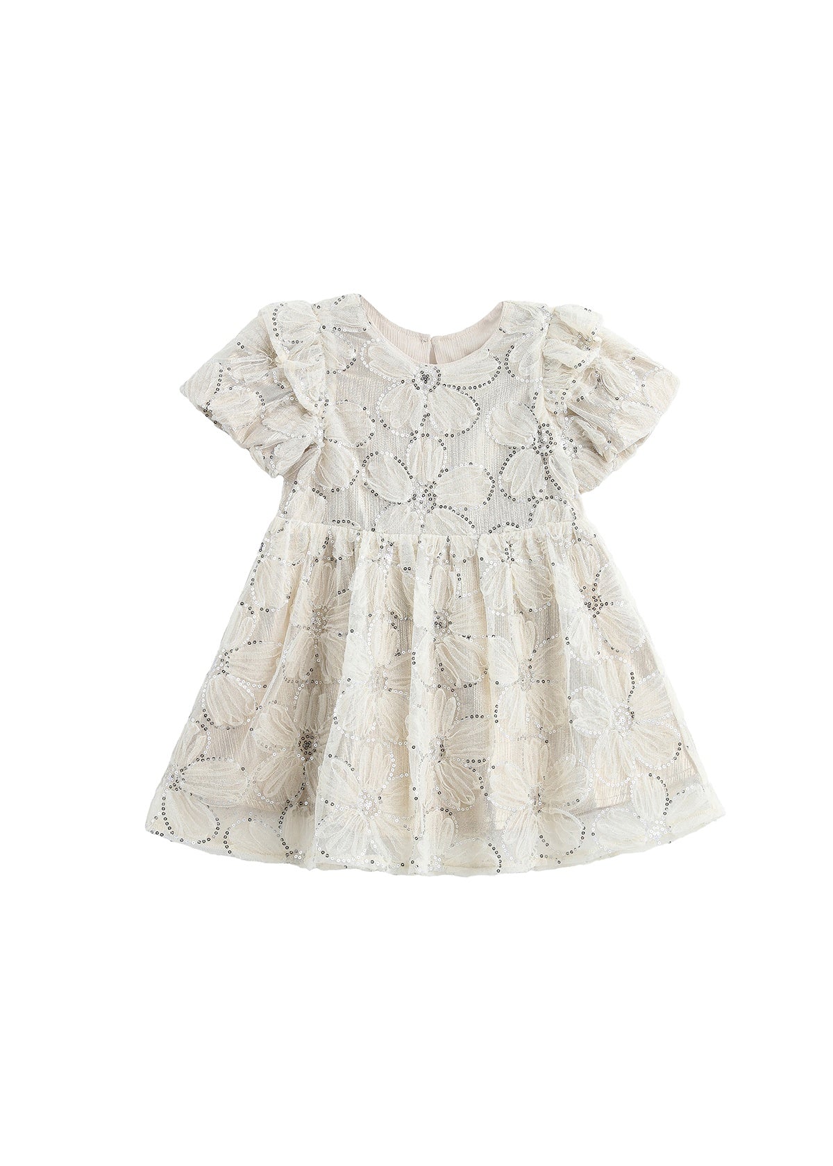 Flower Sequin Toddler Dress