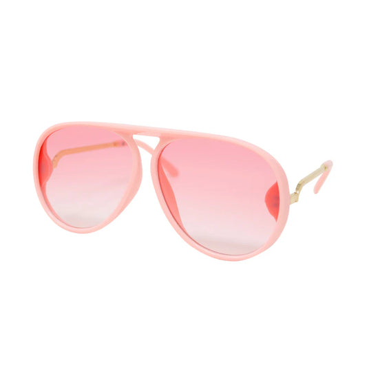 Aviator Teardrop Sunglasses- Pink