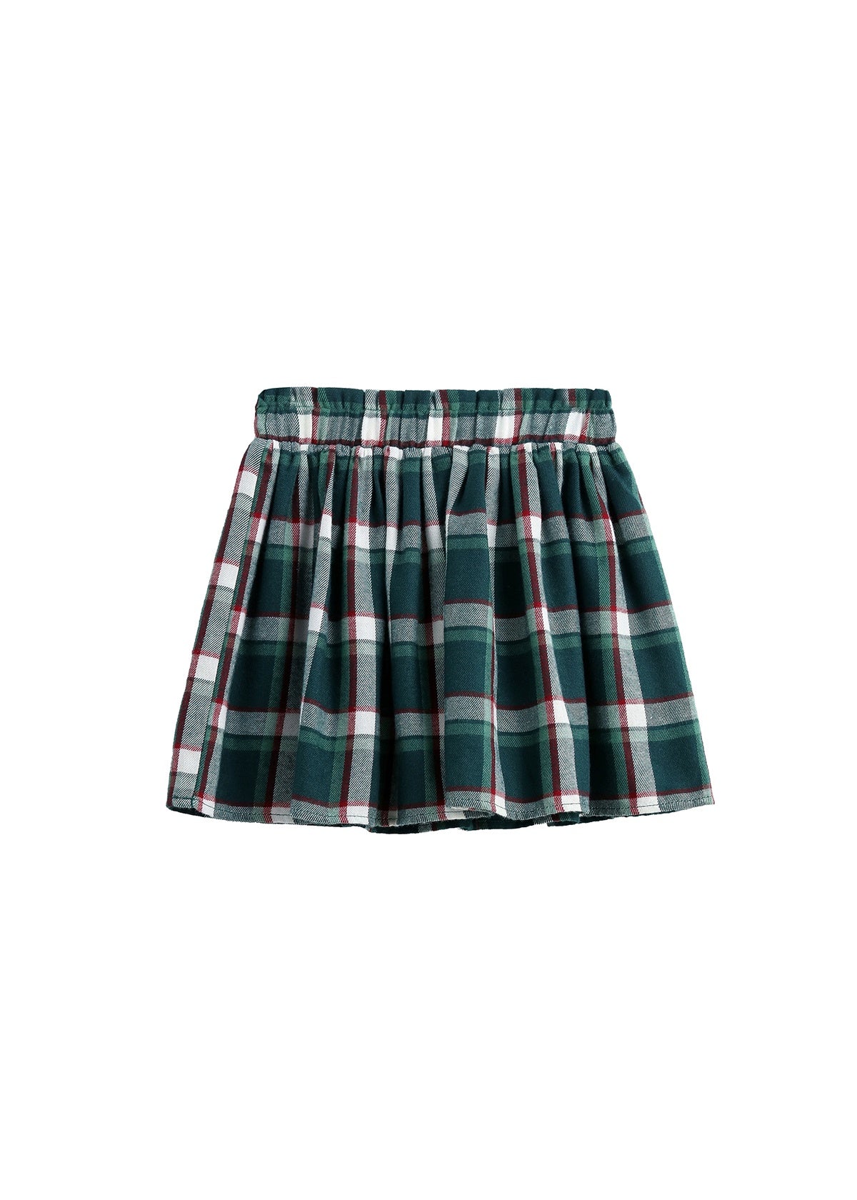 Evergreen Plaid Kid Skirt