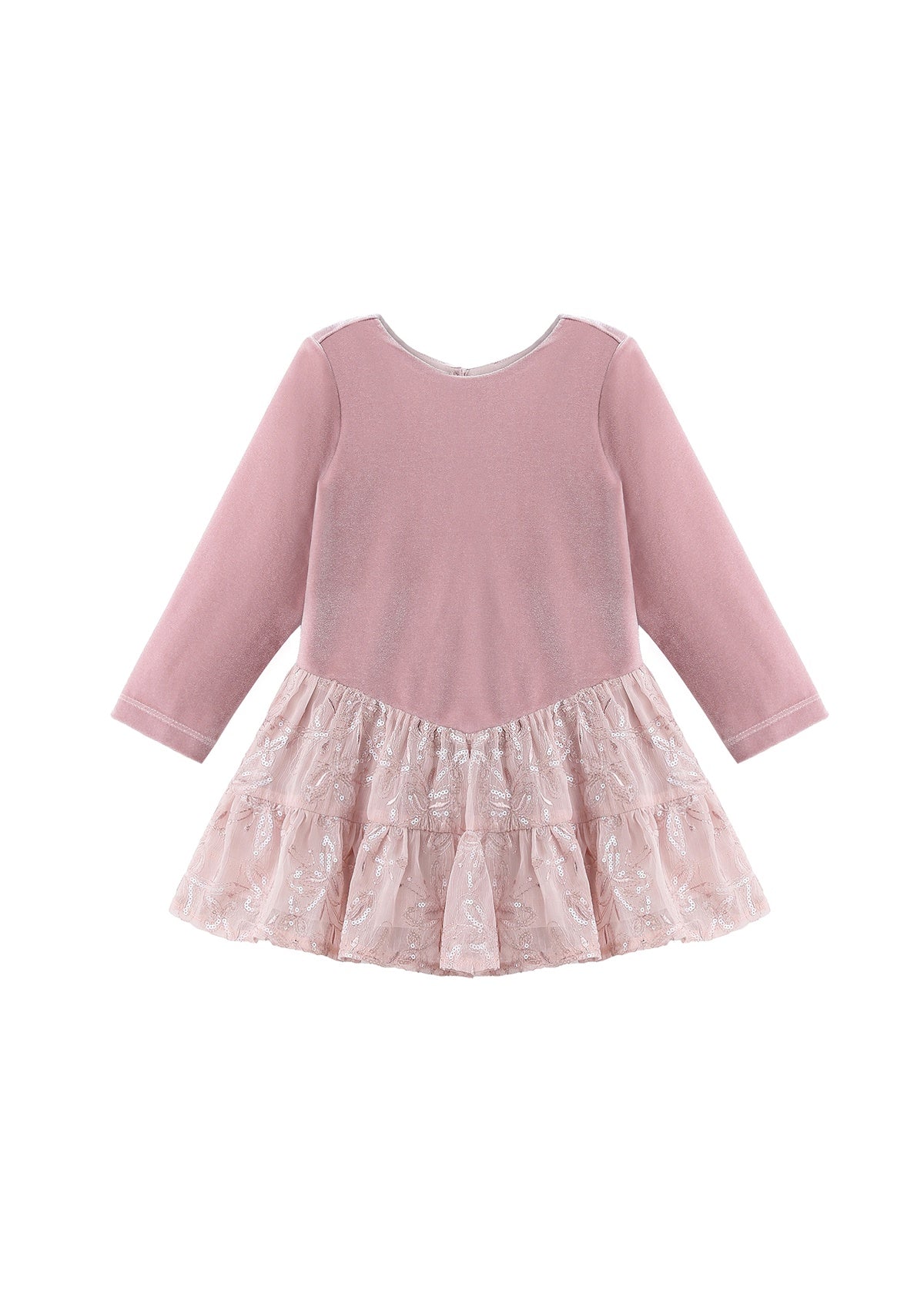 Dusty Rose LS Kid Dress