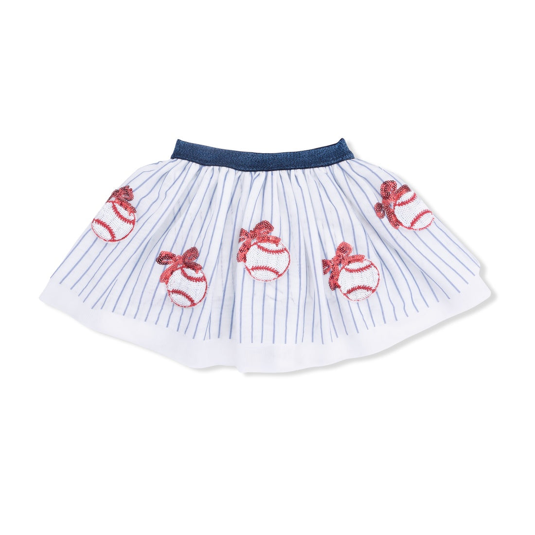Baseball Stripe - Baby Tutu Skirt with Bike Shorts