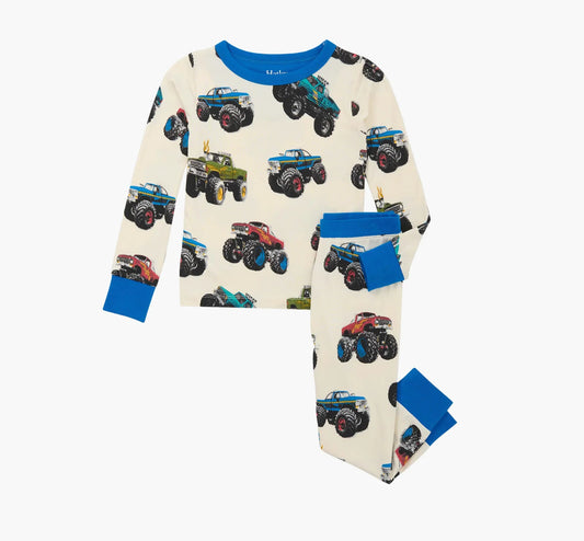 Mega Monster Truck Bamboo Pajama Set