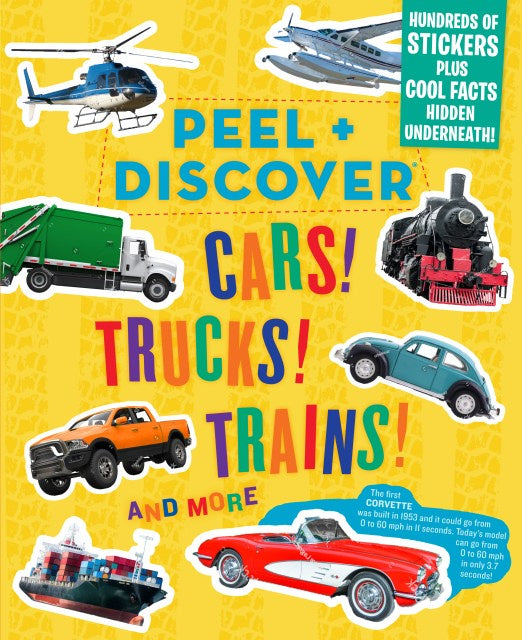 Peel & Discover Cars Trucks Trains