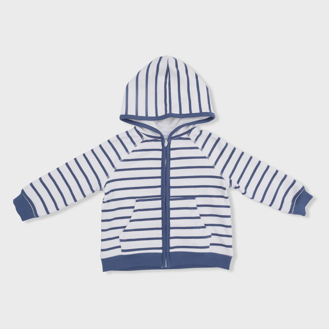Oceana Stripe French Terry Baby Zip Hoodie