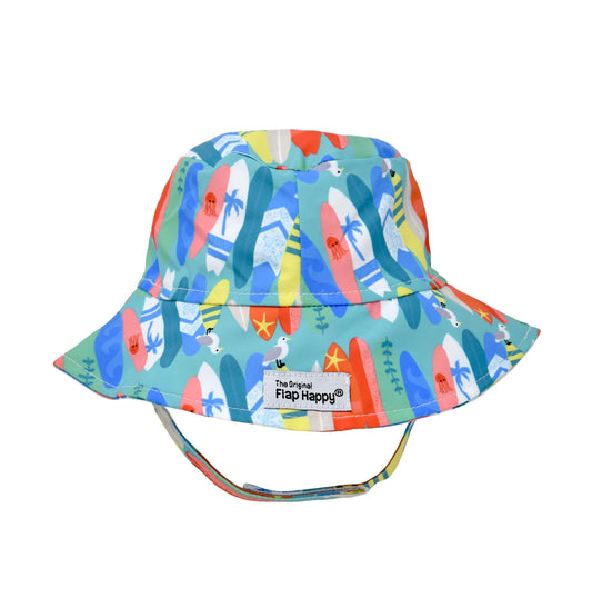 Flap Happy Bucket Hat-Surfing Safari : L (12-24m)