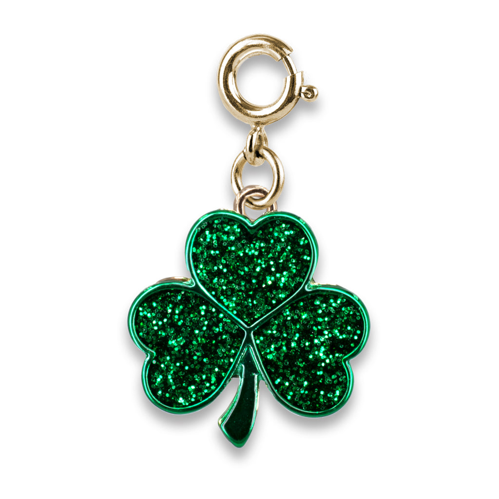 Charm It - Gold Glitter Shamrock