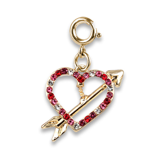 Charm It - Gold Heart & Arrow Charm