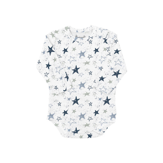 Stars on Cream Modal LS Bodysuit