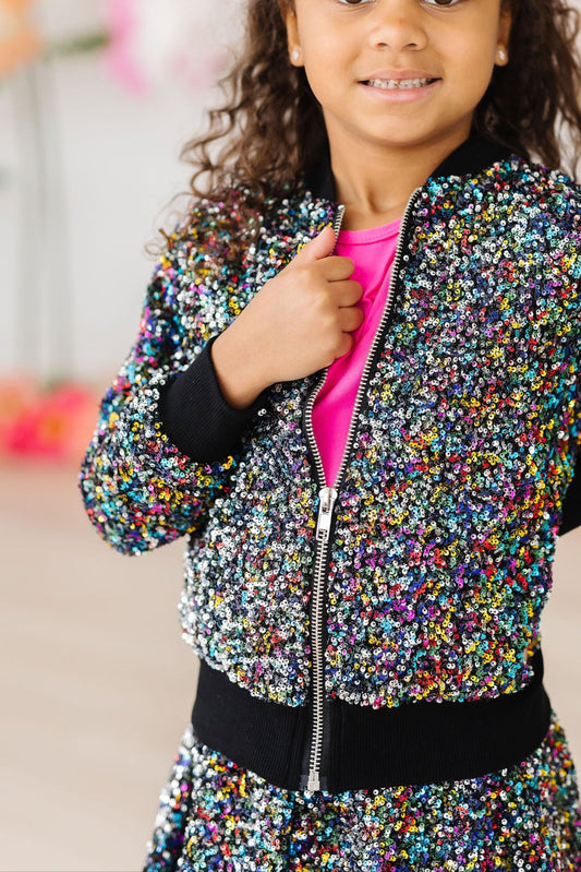 Confetti Sequin Toddler Jacket