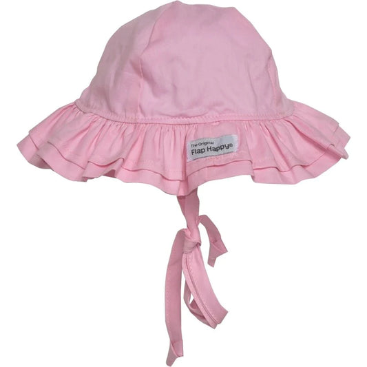 Flap Happy Double Ruffle Sunhat - Pastel Pink