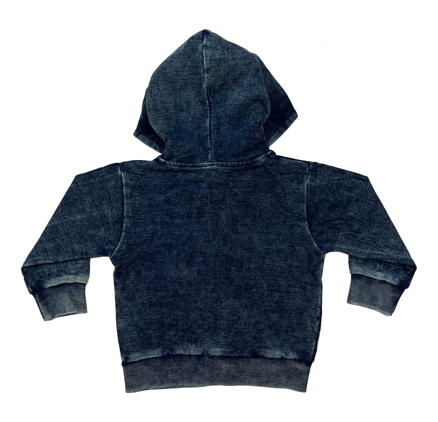 Dark Denim Distressed Hoodie