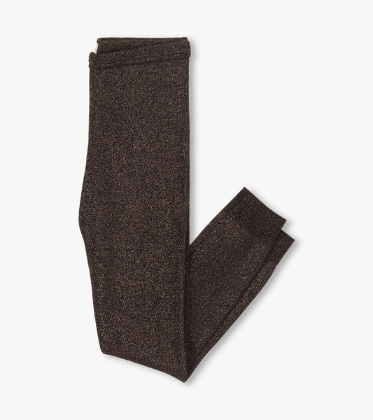 Black Glitter Toddler Tights