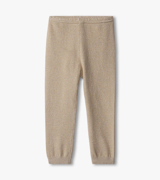 Muted Gold Glitter Leggings