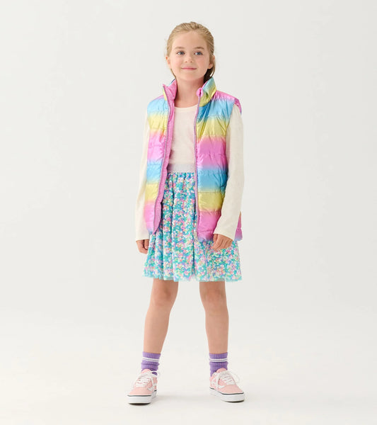 Rainbow Shine Reversible Quilted Vest