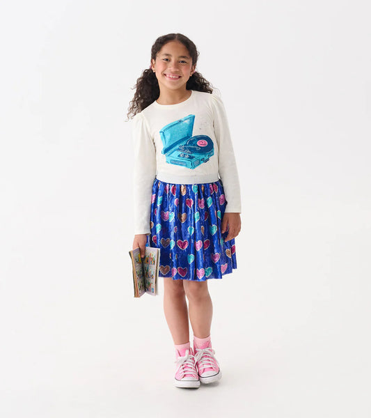 Bursted Hearts Sequin Skirt