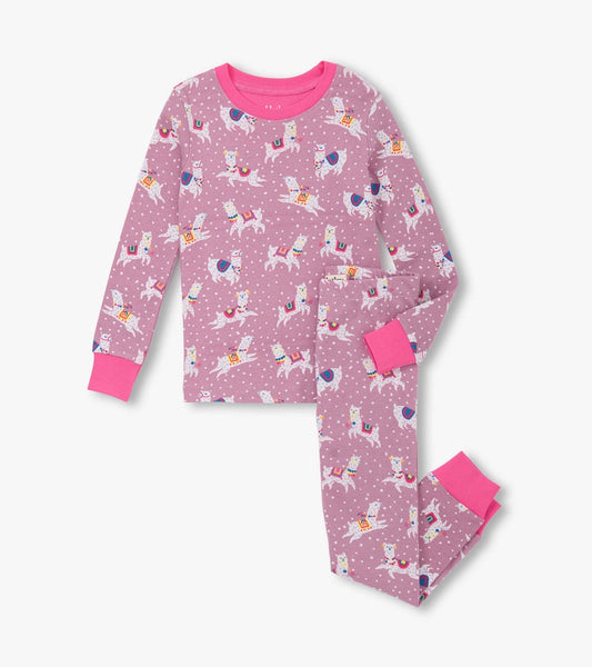 Dancing Alpacas Cotton Pajama Set