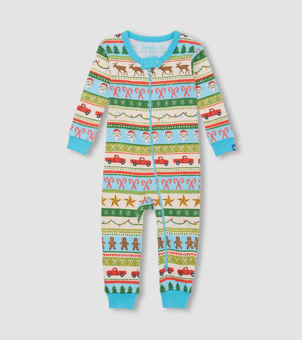 Blue Fun Fair Isle Cotton Coverall