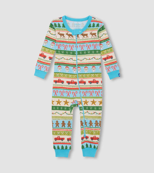 Blue Fun Fair Isle Cotton Coverall