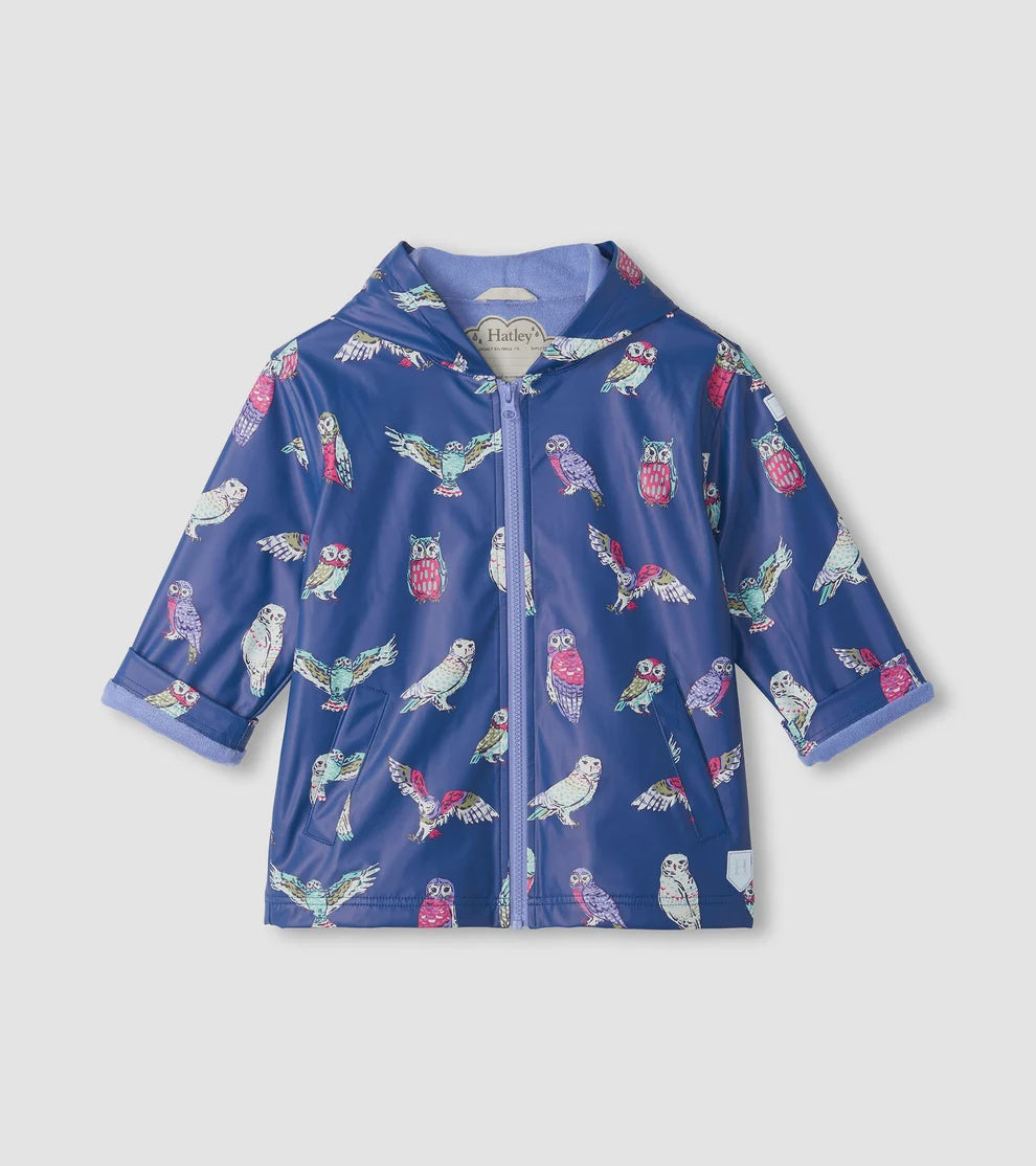 Colorful Owls Raincoat