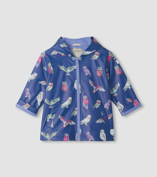 Colorful Owls Raincoat