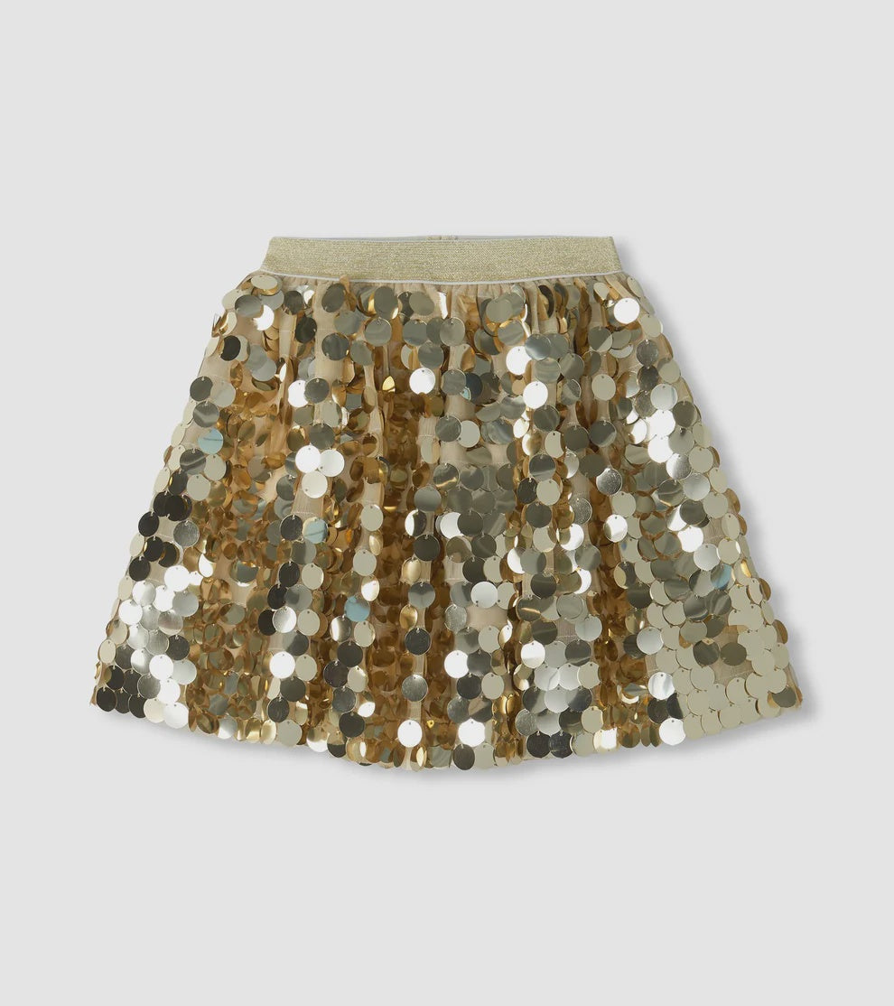 Gold Sequin Skirt