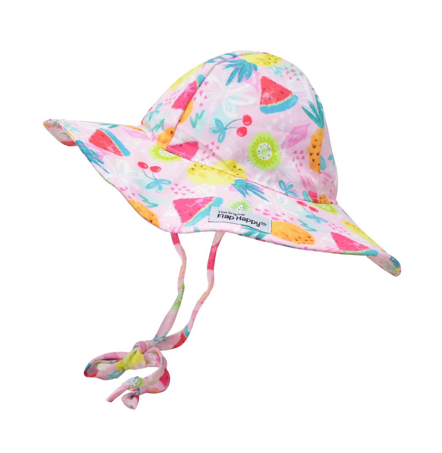 Floppy Sunhat w/ Strap-Fruit Fiesta : M 6-12m