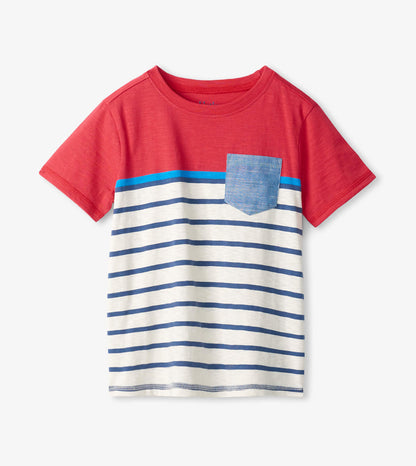 Nautical Sea Side Pocket Tee