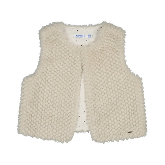 Fluffy Faux Fur Textured Vest