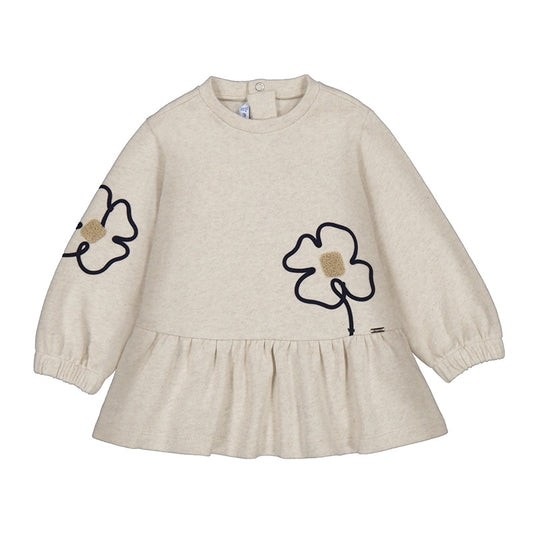 Doodle Flower w/ Tuft LS Dress