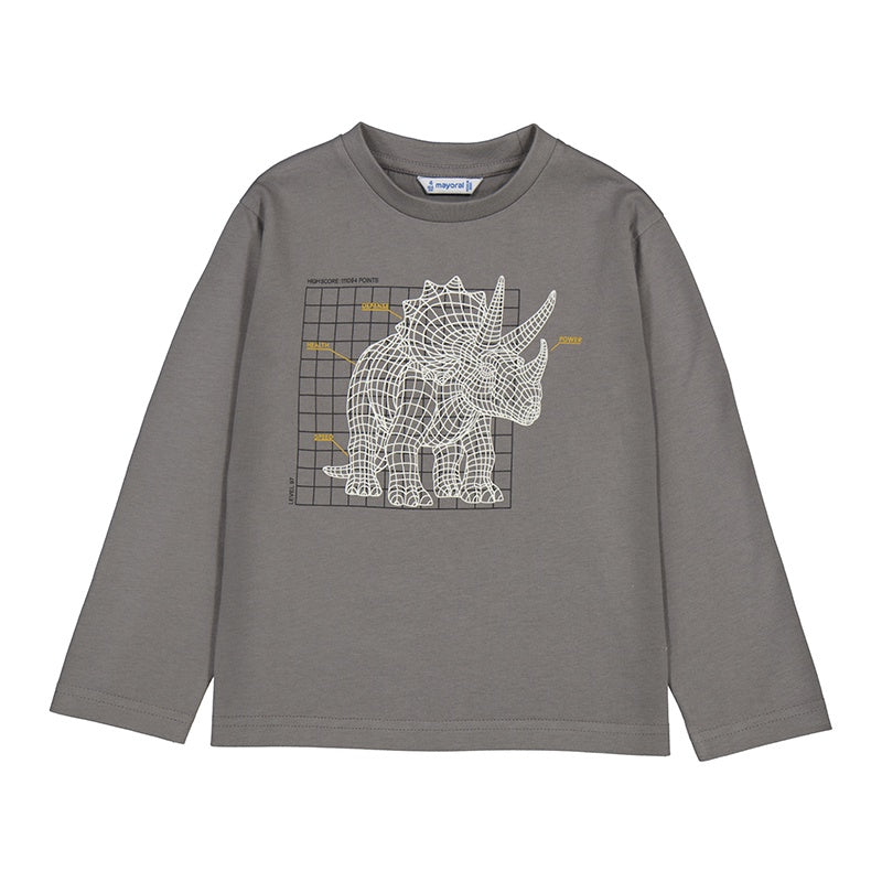 Glow in the Dark Graph Triceratops LS Top