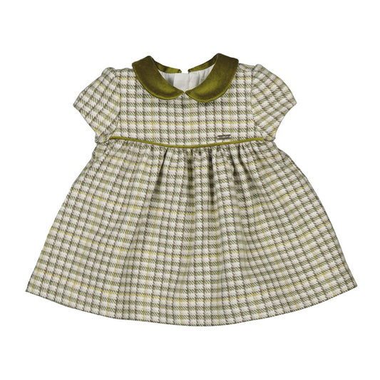 Welsh Pattern SS Peter Pan Collar Dress